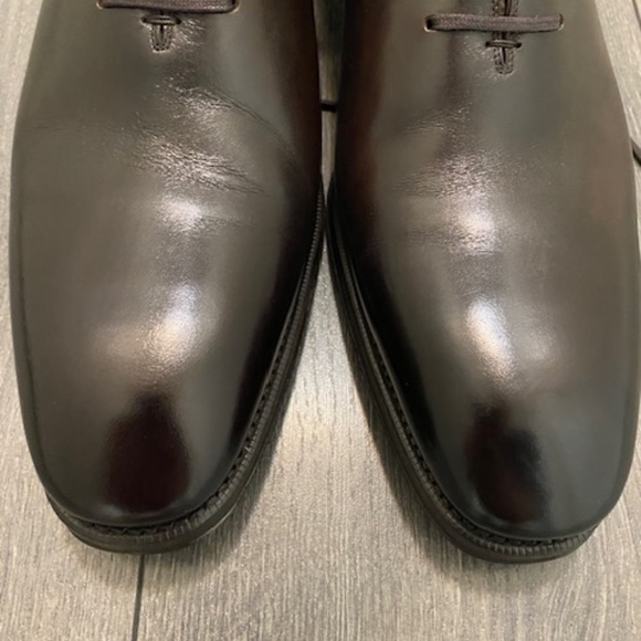 Tom Ford Elkan Evening Wholecut Brown Leather Oxford Shoes Size 11 - Picture 12 of 16